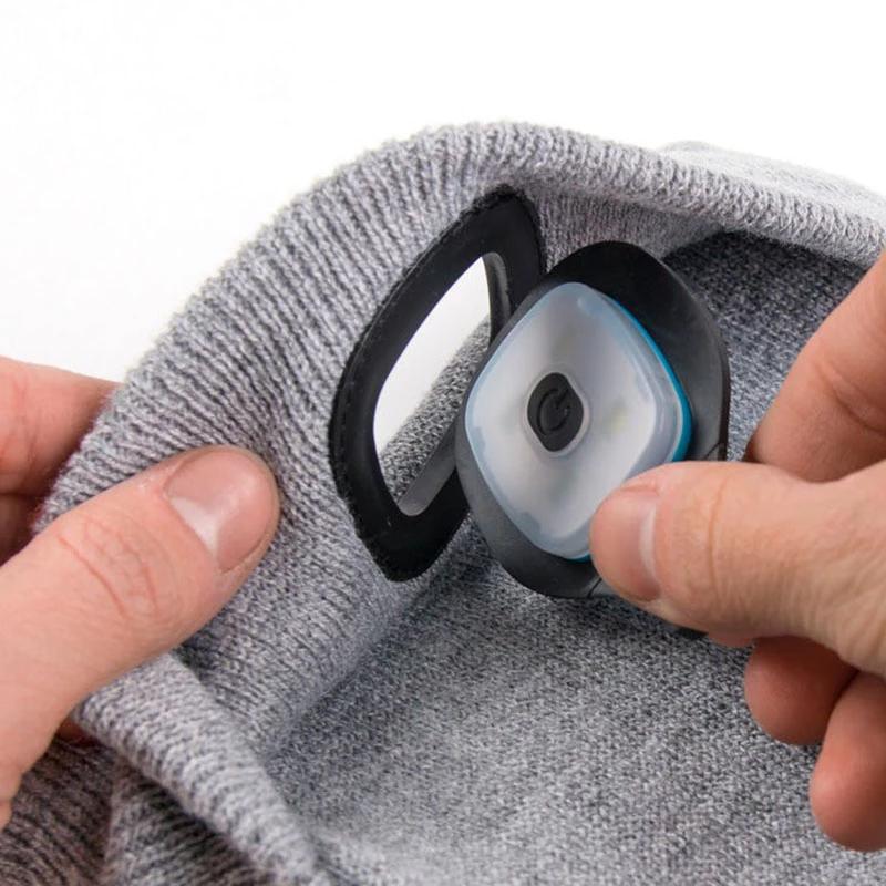 Vivolux | Beanie-Hut mit wiederaufladbarem LED-Scheinwerfer