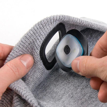Vivolux | Beanie-Hut mit wiederaufladbarem LED-Scheinwerfer