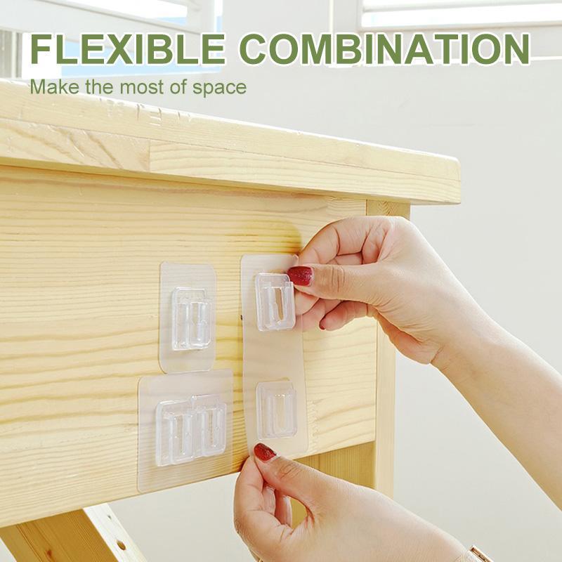 Vivolux | Doppelseitige Klebehaken für die Wand (5/10/20 Sets)