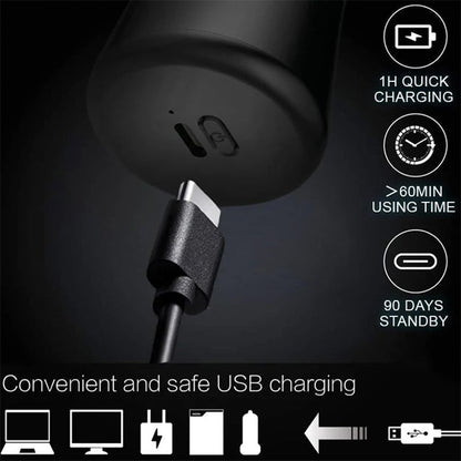 Abwaschbarer Elektrorasierer im Taschenformat