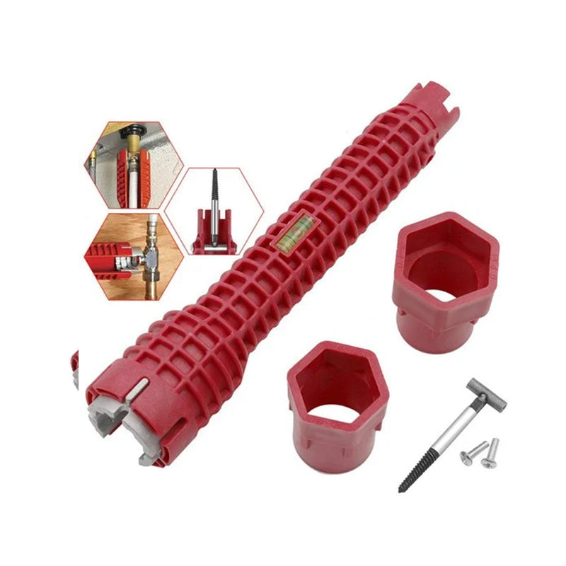 Vivolux | 8-in-1 Waschbecken Multi-Wasserrohrschlüssel