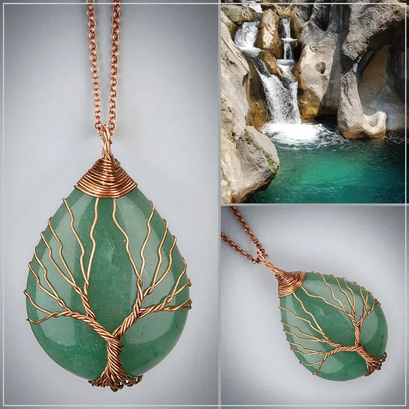 Tree of Life Opal Halskette