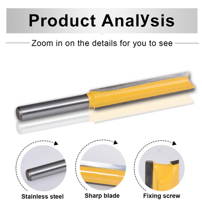 Vivolux | 8MM Schaft Doppelrillen Gerade Fräse