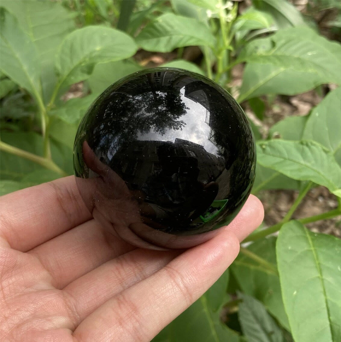 Vivolux | Obsidian Kristallkugel Dekoration