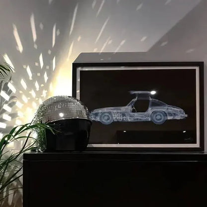 Disco-Kugel-Helm mit einziehbarem Visier