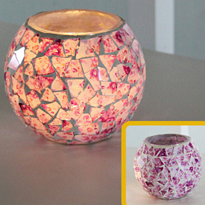 Vivolux | Europäischer Retro Glas Mosaik Teelichthalter