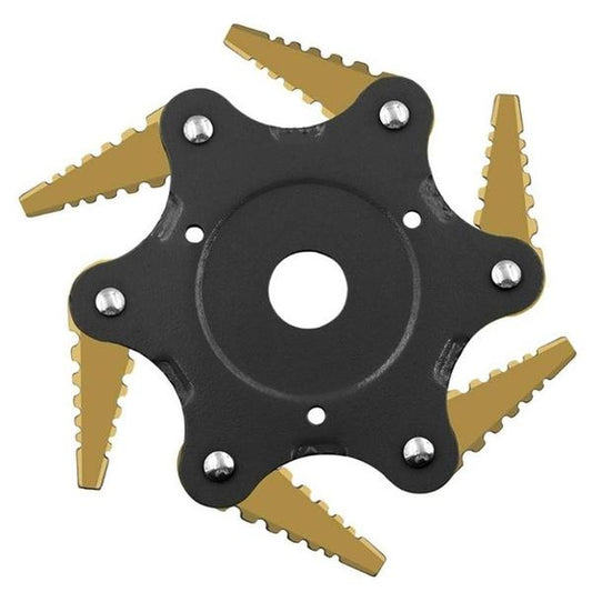 Vivolux | 6 Blätter Rasenmäherklinge Metall Freischneiderklingen Trimmerklinge