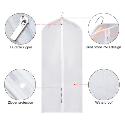 Vivolux | 6-teilig: Zilink Klar Kleidertasche Kleiderbeutel