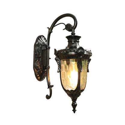 Vivolux | 1-Head Water Glass Wandlamp Muurbevestiging Platteland Goud/Zwart Dennennaald Buiten Wandlamp Verlichting