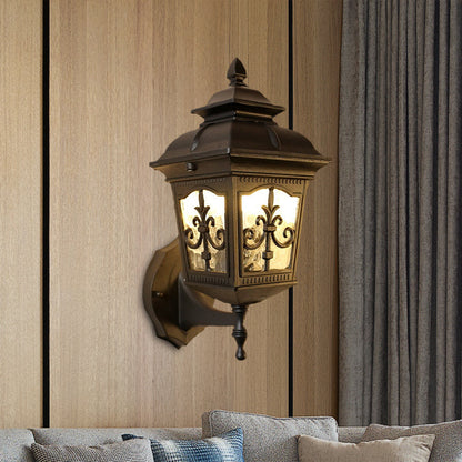 Vivolux | Aluminium Zwart/Messing Wandlamp Licht Pijl Bloem 1 Gloeilamp Rustieke Op/Onder Wandlamp Armatuur voor Restaurant