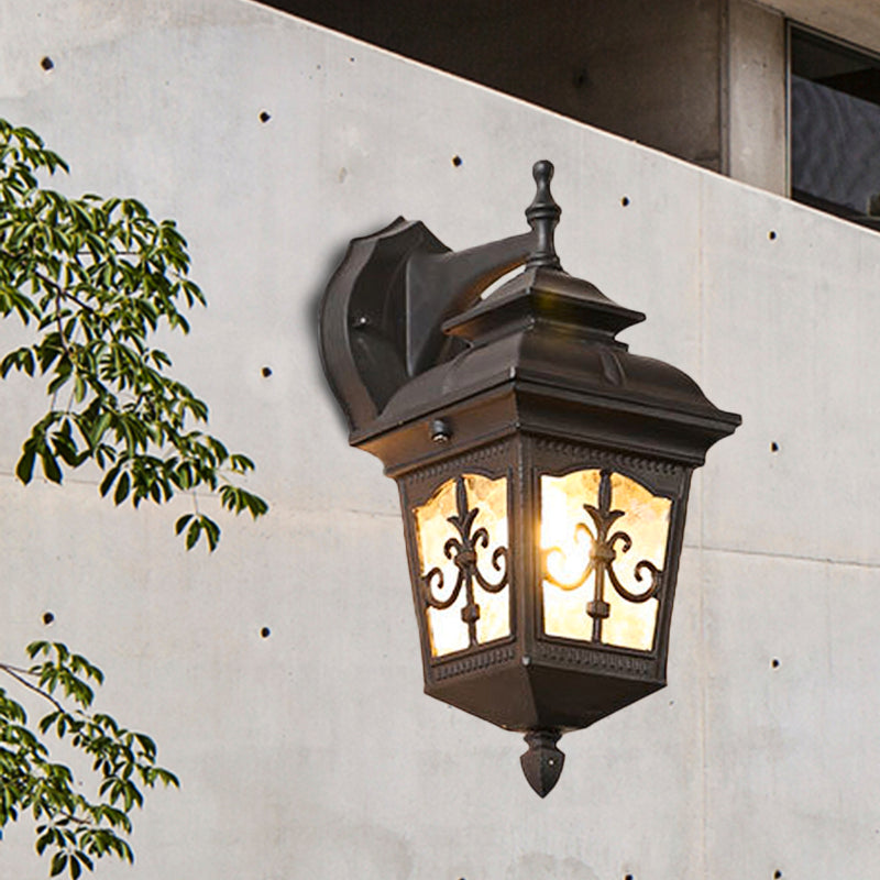 Vivolux | Aluminium Zwart/Messing Wandlamp Licht Pijl Bloem 1 Gloeilamp Rustieke Op/Onder Wandlamp Armatuur voor Restaurant