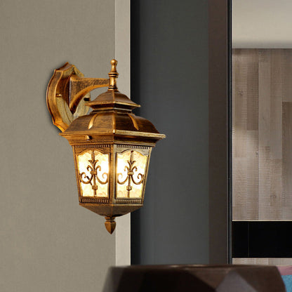 Vivolux | Aluminium Zwart/Messing Wandlamp Licht Pijl Bloem 1 Gloeilamp Rustieke Op/Onder Wandlamp Armatuur voor Restaurant