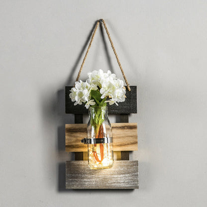 Vivolux | Nordic Flower Accent String Light für Teeladen Klarglas Glas Wandlampe in Pink/Weiß/Gelb