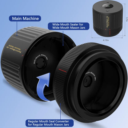 Vivolux | Elektrisches Mason Jar Vakuumierer Set - Bewahre Frische Schnell!
