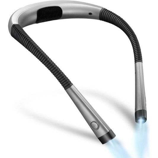 Vivolux | LED Nackenleselampe, Buchlicht zum Lesen im Bett, 3 Farben, 6 Helligkeitsstufen, biegbarer Arm, wiederaufladbar, langlebig, perfekt zum Lesen, Stricken, Campen, Reparieren