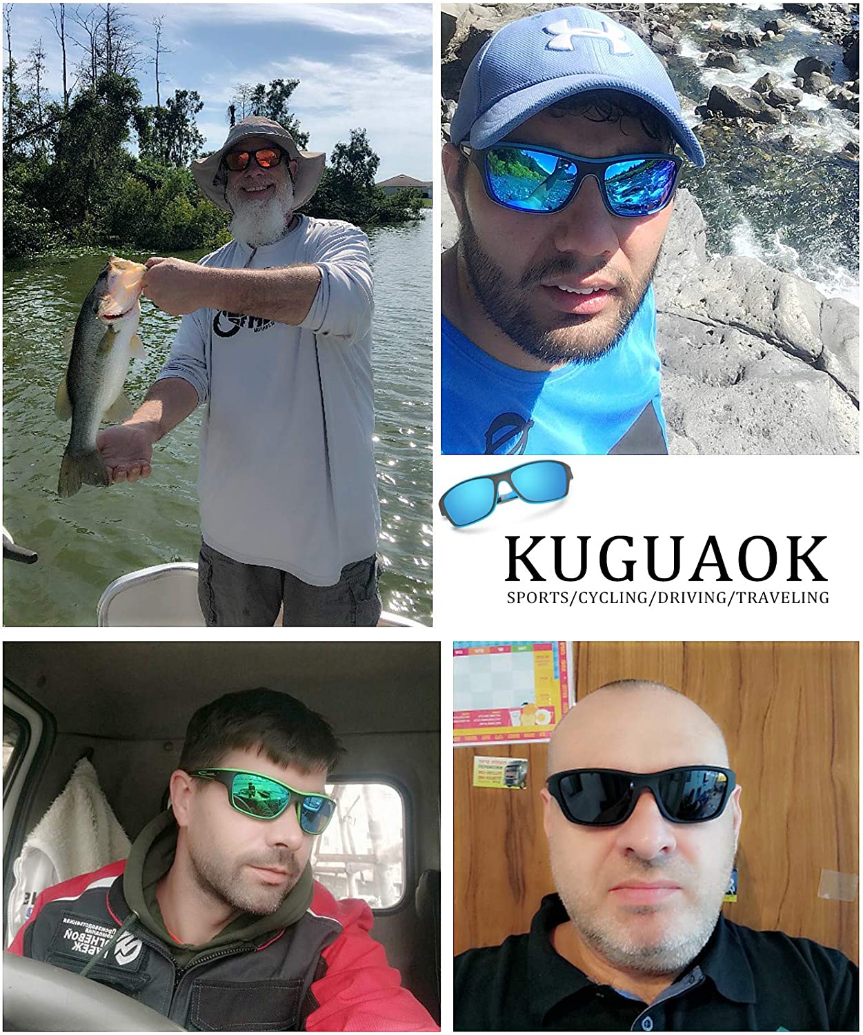 Vivolux | Outdoor-Sport-Sonnenbrille mit blendfreien, polarisierten Gläse