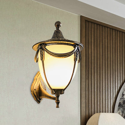 Vivolux | Bronze Pinecone Wandverlichting ideeën Rustieke Metallic 1 Kop Buiten Wandlamp