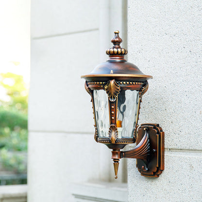 Vivolux | 7.5"/10" W 1-Licht Urn Wand Sconces Beleuchtung Bauernhaus Rost Wasser Glas Wandmontierte Lampenfassung
