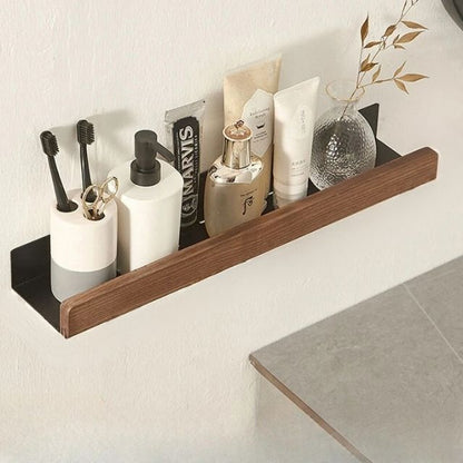 Vivolux | Massivholz Badezimmer-Organizer-Regale ohne Bohren