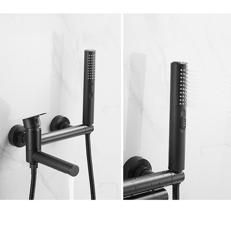 Vivolux | Modernes Badewannenrandstück Einhand-Wandmontage-Badewannenarmatur mit Handbrause