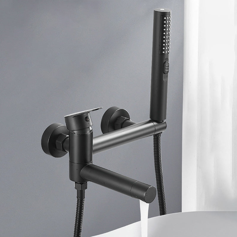 Vivolux | Modernes Badewannenrandstück Einhand-Wandmontage-Badewannenarmatur mit Handbrause