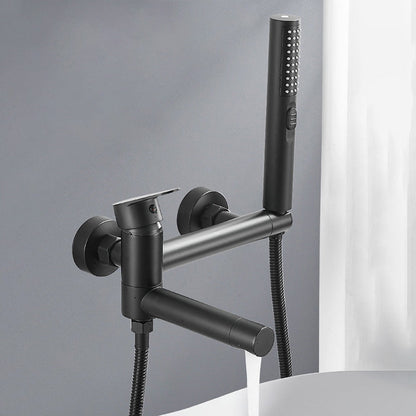 Vivolux | Modernes Badewannenrandstück Einhand-Wandmontage-Badewannenarmatur mit Handbrause