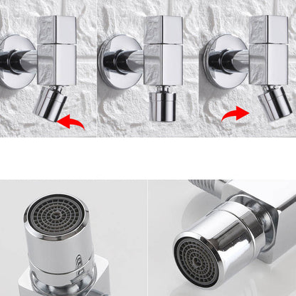 Vivolux | Zeitgenössischer Wandmontierter Badezimmer Wasserhahn Knopfgriff Massivmessing Runder Wasserhahn