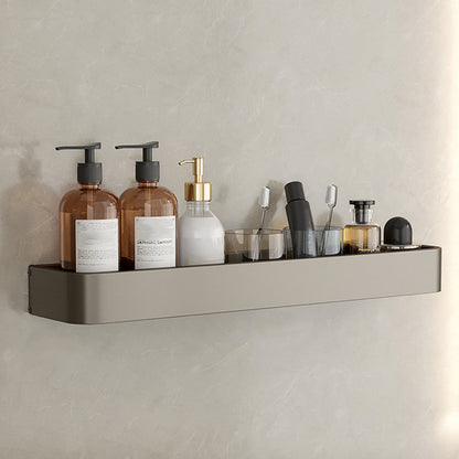 Vivolux | Zeitgemäßes Aluminium Badezimmer Zubehörset Graue Badablage