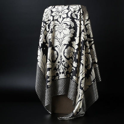 Vivolux | Großer quadratischer Schal Simulation Seidenschal Schal All-Match-Schal Schal