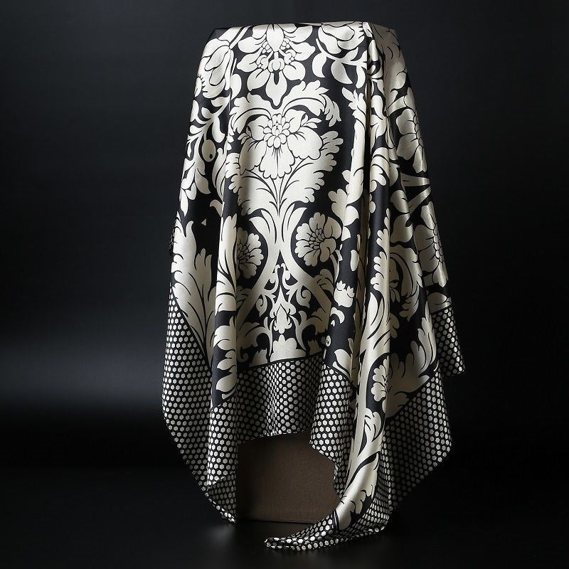 Großer quadratischer Schal Simulation Seidenschal Schal All-Match-Schal Schal