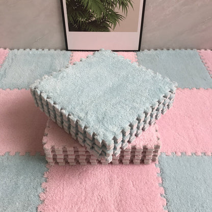 Vivolux | Farbverblassungsbeständige Teppichfliese Einfarbige Interlocking Teppichbodenfliese