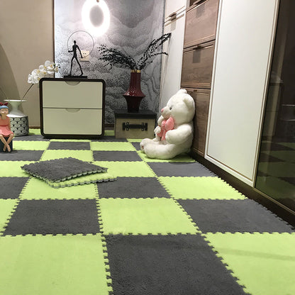 Vivolux | Farbverblassungsbeständige Teppichfliese Einfarbige Interlocking Teppichbodenfliese