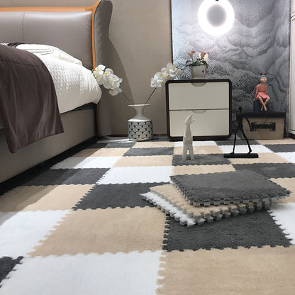 Vivolux | Farbverblassungsbeständige Teppichfliese Einfarbige Interlocking Teppichbodenfliese