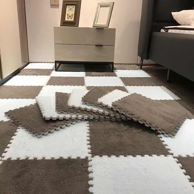 Vivolux | Farbverblassungsbeständige Teppichfliese Einfarbige Interlocking Teppichbodenfliese