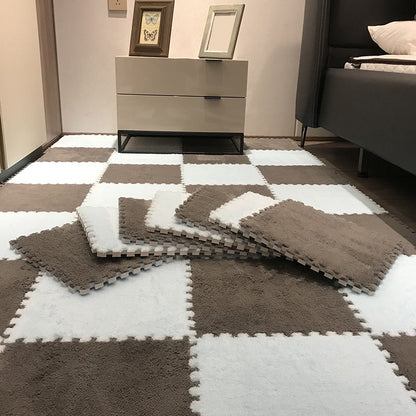 Vivolux | Farbverblassungsbeständige Teppichfliese Einfarbige Interlocking Teppichbodenfliese