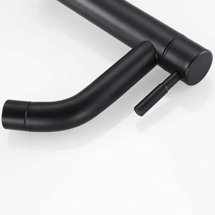 Vivolux | Industrielle Gefäßarmatur Edelstahl Hebelgriff Waschbeckenarmatur