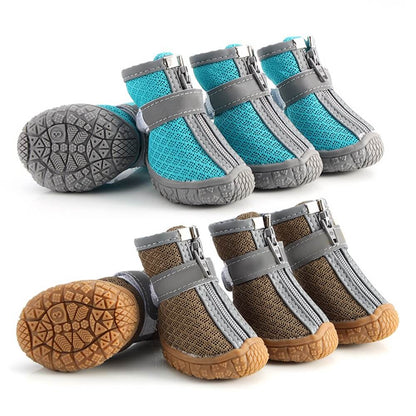 Vivolux | Haltbare Outdoor-Hundeschuhe mit Netzgewebe - All-Terrain-Pfoten Schutz
