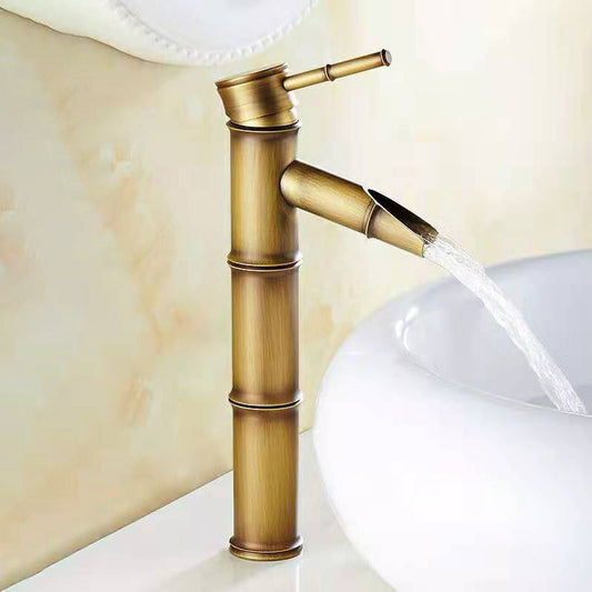 Vivolux | Rundes Einhand-Wasserhahn Landhausstil Waschbeckenarmatur