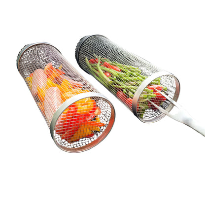 Vivolux | GrillMaster DuoLock Grillkorb aus rostfreiem Stahl