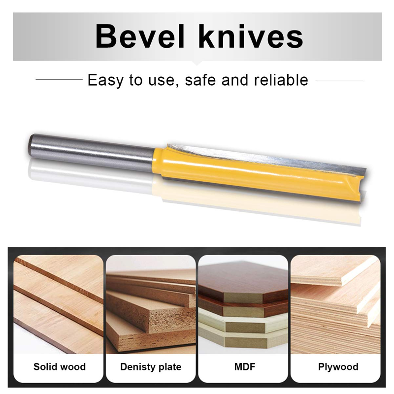 Vivolux | 8MM Schaft Doppelrillen Gerade Fräse