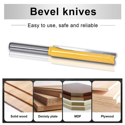 Vivolux | 8MM Schaft Doppelrillen Gerade Fräse