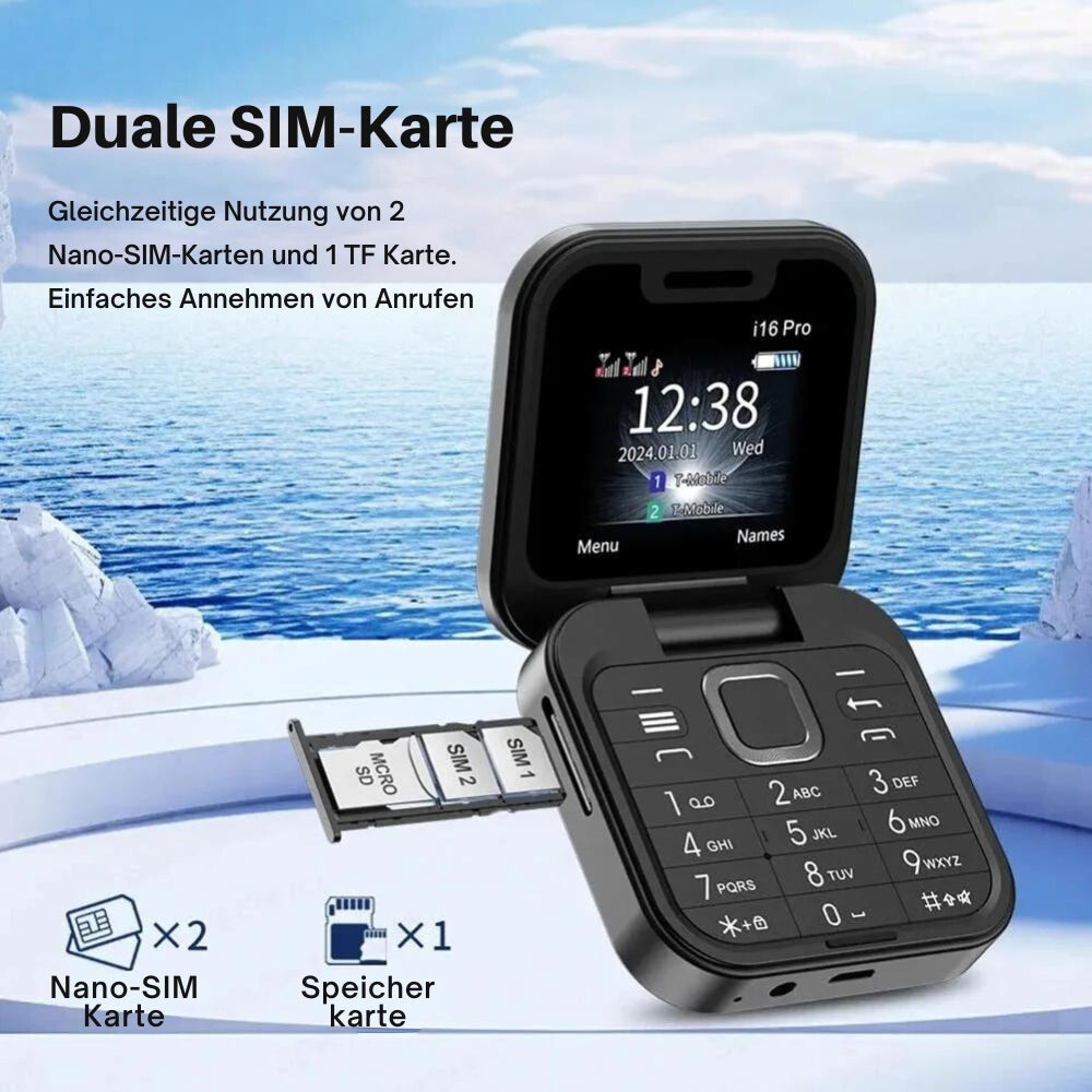 NanoFlip - 2025 Neues Mini-Flip-Handy