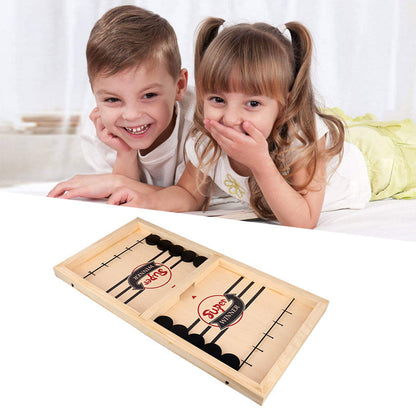Vivolux | – Wendbares Sling Puck Gesellschaftsspiel Doppelseitig für Familie
