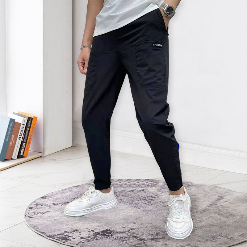 Skinny-Cargohose mit hohem Stretchanteil und mehreren Taschen für Herren