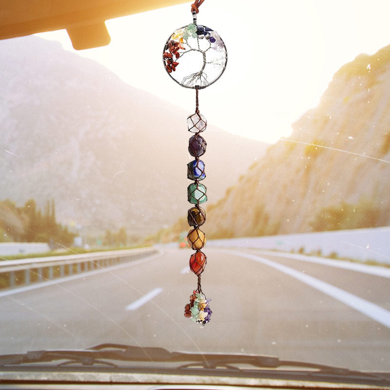 Vivolux | 7 Chakra Stein Heilung Kristall Lebensbaum Dekoration