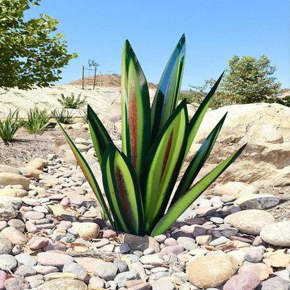 Vivolux | Wasserdichte Solar-Garten-Agavenlampe als Dekoration