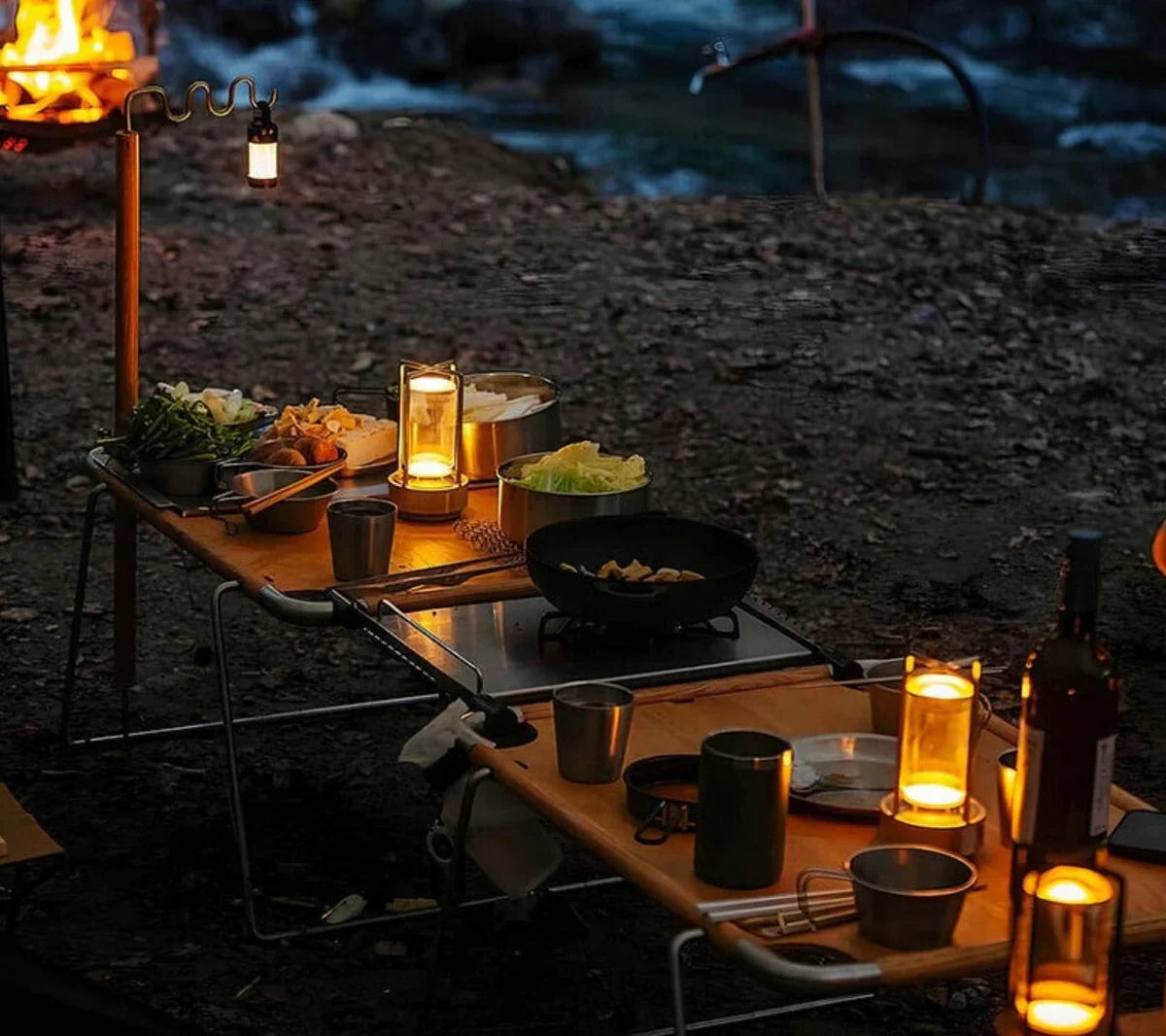 Vivolux | Wasserdichte und Tragbare Kristall-Tischlampe - AuroraGlow