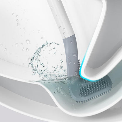 Vivolux | Langer Griff Flexible Silikon Golf WC-Bürste