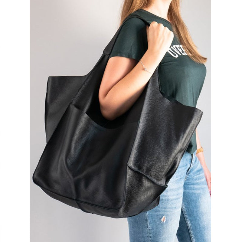 Übergroße Weekender-Handtaschen aus Leder für Damen