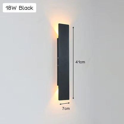 Licht - Moderne wetterfeste LED-Wandleuchte aus Aluminium für den Außenbereich